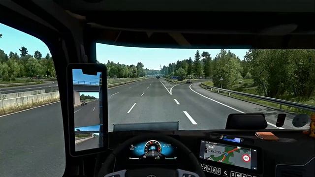 ETS2 1.38 Open Beta Mercedes Actros MPV Frankfurt - Berlin смотреть онлайн