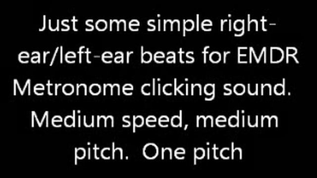 1 Hour of EMDR Stereo Sounds - Medium speed, metronome sound смотреть онлайн