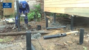 пеноблок на винтовых сваях