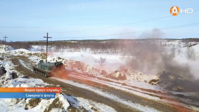 Специалисты инженерного полка Северного флота заминировали поле смотреть онлайн