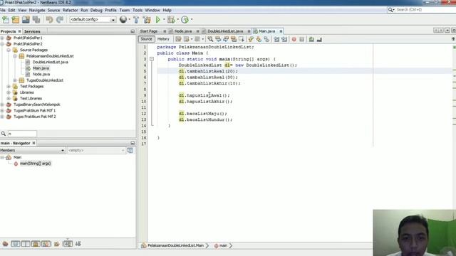 Double Linked List pada Java NetBeans смотреть онлайн