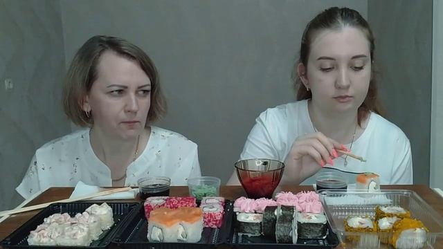 Мукбанг ? Кушаем Роллы ? Суши смотреть онлайн