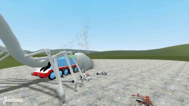 THOMAS THE TRAIN Vs MONSTERS - NPC Fight GMOD
