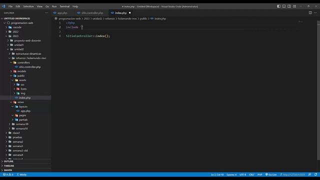 Hola Mundo en MVC - Crear el index php смотреть онлайн