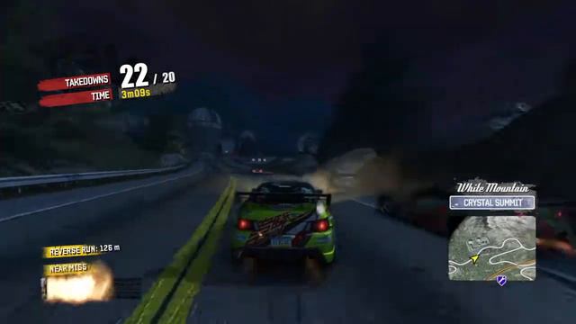 Burnout Paradise - HYDROS CUSTOM - Blockade Run - Perfect Completed - Behind View - Night смотреть онлайн