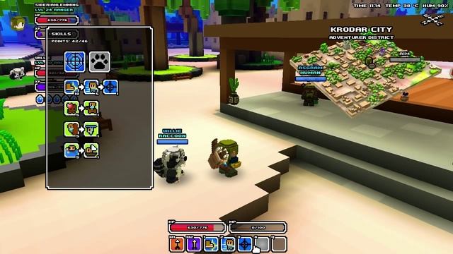 Академия Cube World: Прокачка персонажа + параметры предметов