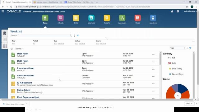 FCCS Manage Close Process | Oracle FCCS Close Manager | Oracle FCCS Tutorial смотреть онлайн