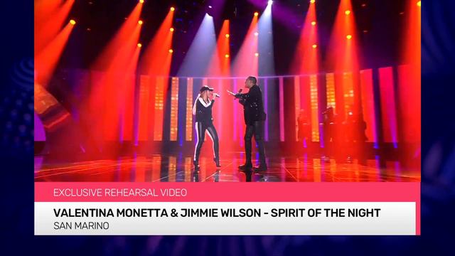 Valentina Monetta & Jimmie Wilson - Spirit Of The Night (San Marino) EXCLUSIVE Rehearsal footage смотреть онлайн