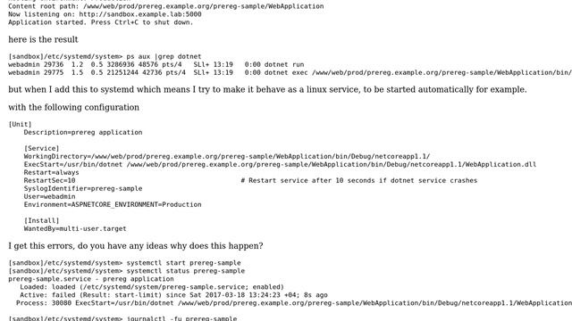 Running .net core as systemd service on ubuntu 14 смотреть онлайн
