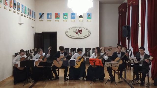 Ансамбль гитаристов ДМШ №21 г. Саратова. Руководитель - Ксения Лобанова смотреть онлайн