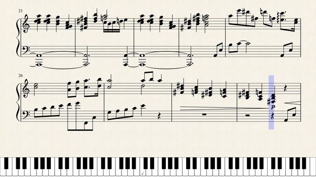 Neon Genesis Evangelion : Rei I Piano Sheet