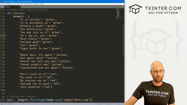 Magic 8-Ball App - Tkinter Projects 2 смотреть онлайн