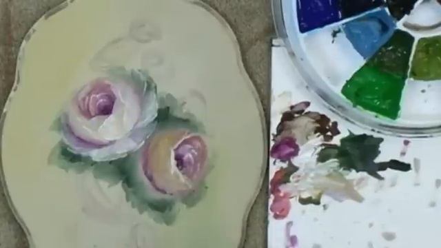 White Roses- Quick and Fun Decorative Painting смотреть онлайн