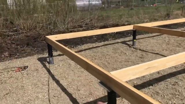 Каркасный Дом 6 на 9. ( 1 этаж ) Сваи/Обвязка /Лаги Пола . смотреть онлайн