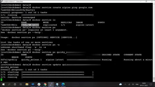 #DOC019 How to create multiple containers in docker swarm on single node #docker #kubernetes смотреть онлайн