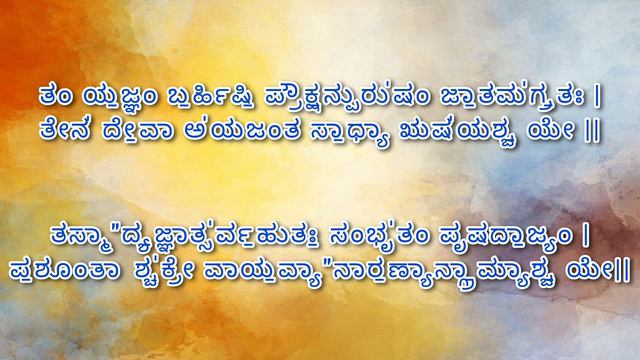 Purusha Suktam in Kannada | Rigveda Purusha Suktham | Abhisheka mantra смотреть онлайн