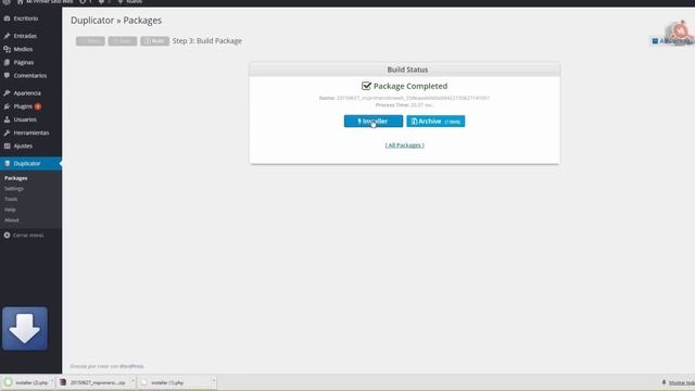 02.- Crea tu primera web con WordPress. Migrar web completa con Duplicator. смотреть онлайн
