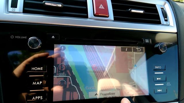 Навигацыя в субару аутбек 2015