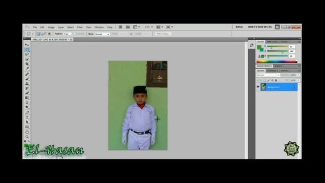 Cara membuat background pas foto di Photoshop pemula (trik jitu Photoshop cs7) смотреть онлайн