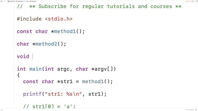 How To Return A String From A Function | C Programming Tutorial смотреть онлайн