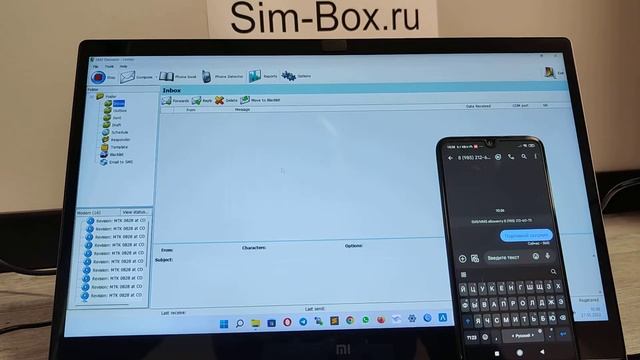 SMSdeliverer Работа с программой. Отправка и приём смс смотреть онлайн