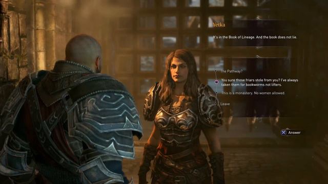 Lords of the Fallen - Monastery: South Watch Tower Gauntlet Combat & Yetka "Pathway" Chat Cutscene смотреть онлайн