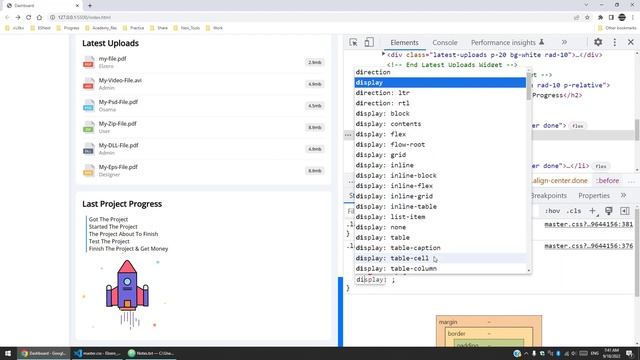 [Arabic] HTML & CSS Template Four 2022 #15 - Dashboard Page - Current Project смотреть онлайн