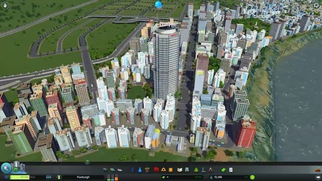 Cities Skylines - Fluxburgh [PART 5] "Skyscrapers & Downtown Area" смотреть онлайн