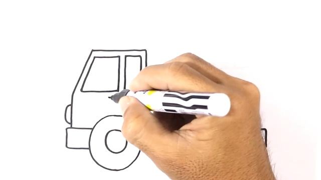 How to DRAW a FIRETRUCK Easy Step by Step смотреть онлайн