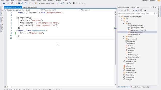 Using Visual Studio IDE | Angular Tutorial смотреть онлайн