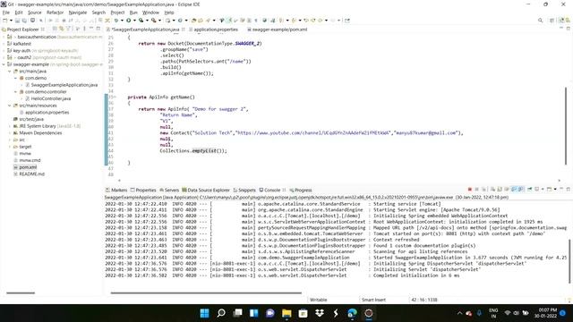 How to Integrate Swagger with Springboot смотреть онлайн