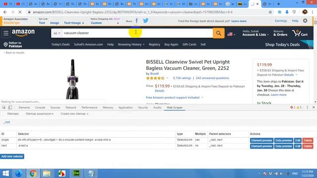 How to scrape or get products from amazon com using webscrapper смотреть онлайн