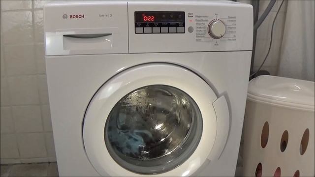 Delicates wash 30 degrees program BOSCH WAB28220 washing machine, test example movie #333 смотреть онлайн
