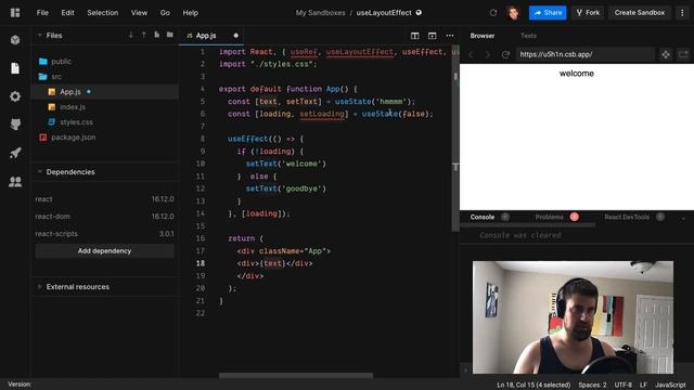One Minute React - useLayoutEffect vs useEffect смотреть онлайн