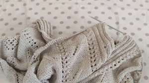 Видео 4. Французская кофточка. убавление петель и поворотные ряды для выреза горловины!