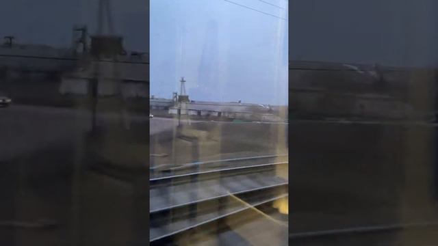 Вид из окна поезда. Казахстан. смотреть онлайн