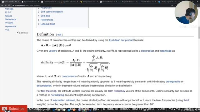 COSINE Similarity Math and Python code Explained смотреть онлайн