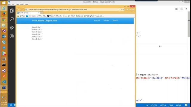 Creating Responsive Design for Enterprise Web Applications with Bootstrap and Kendo UI смотреть онлайн