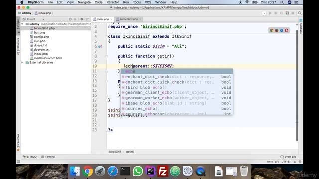 #PHP DERSLERİ - OOP - Self ve Parent Kullanımı смотреть онлайн