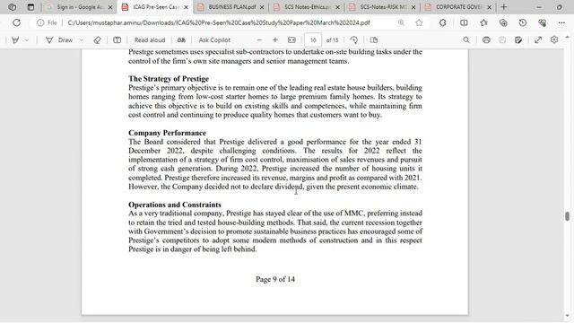 SCS| ICAG Pre-Seen Analysis| Day One. смотреть онлайн