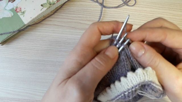 Как сделать складку спицами. Вяжем встречные складки смотреть онлайн