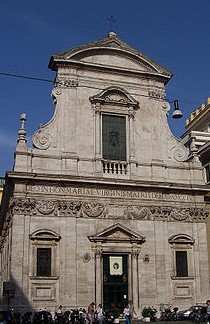 Церковь Santa Maria in Via. Рим, Италия. смотреть онлайн