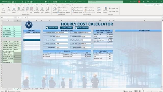 Learn To Calculate Your Exact Employee Hourly Cost & Labor Burden In Excel + FREE TEMPLATE смотреть онлайн