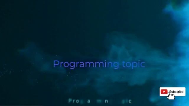 intro | Programming topic смотреть онлайн