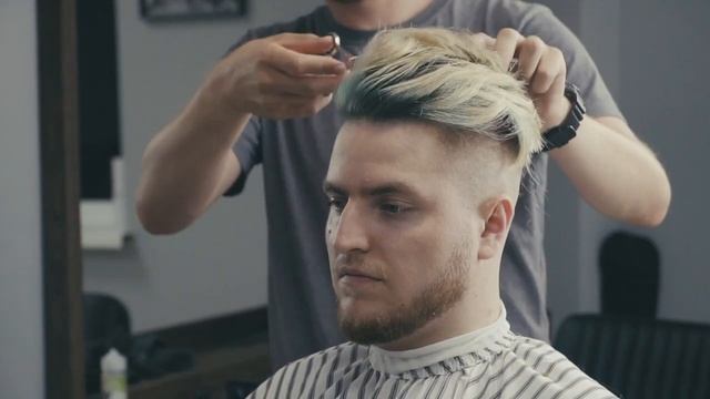 Самая популярная мужская стрижка с окрашиванием смотреть онлайн