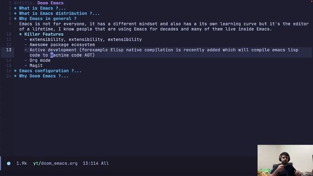 Introduction to DOOM Emacs смотреть онлайн