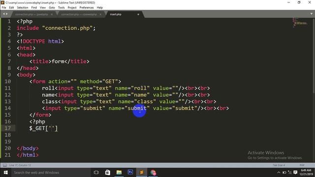 HOW TO CONNECT DATABASE IN PHP(PART3) смотреть онлайн