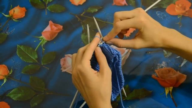 Вязание полой резинки по кругу смотреть онлайн