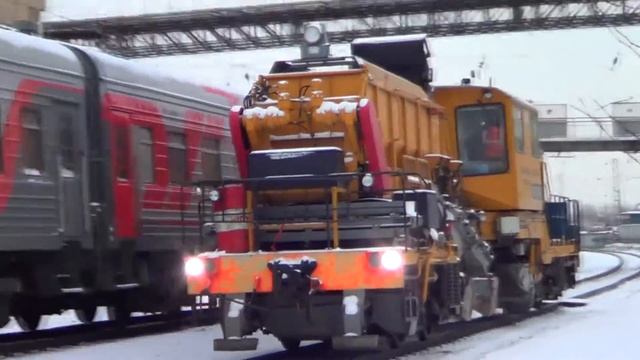 Путевая машина РПБ-01 станция Царицыно